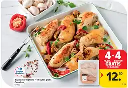 Carrefour 4 gekochte kipfi lets + 4 bouten gratis Carrefour aanbieding
