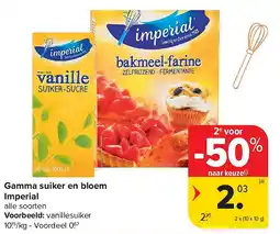 Carrefour Gamma suiker en bloem Imperial aanbieding