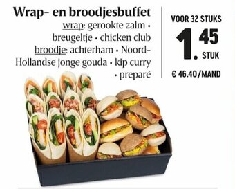 Wrap- en broodjesbuffet