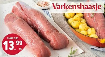 Buurtslagers Varkenshaasje aanbieding