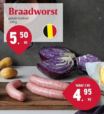 Buurtslagers Braadworst aanbieding