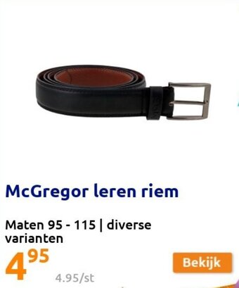 Action McGregor leren riem aanbieding