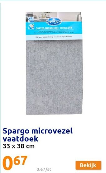 Action Spargo microvezel vaatdoek aanbieding