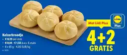 Lidl Keizerbroodje aanbieding
