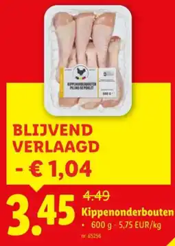 Lidl Kippenonderbouten aanbieding