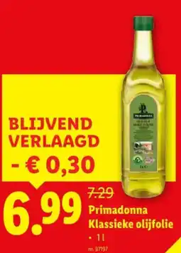 Lidl Primadonna Klassieke olijfolie aanbieding