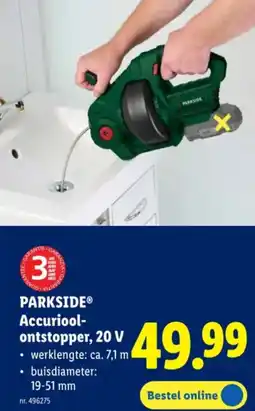 Lidl Parkside Accurioolontstopper, 20 V aanbieding