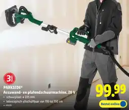 Lidl Parkside Accuwand- en plafondschuurmachine, 20 V aanbieding