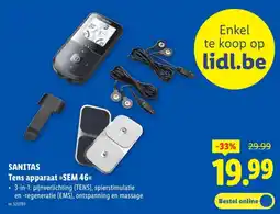 Lidl Sanitas Tens apparaat >>SEM 46<< aanbieding