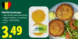 Lidl Hybride kaasburger aanbieding