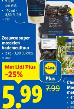 Lidl Zeeuwse super mosselen bodemcultuur aanbieding