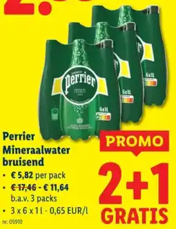 Lidl Perrier Mineraalwater bruisend aanbieding