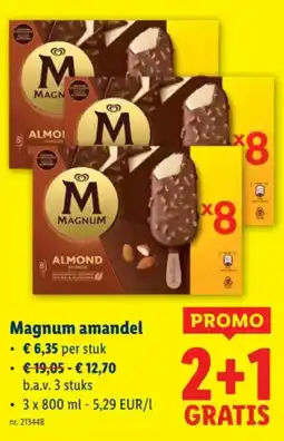 Lidl Magnum amandel aanbieding