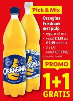 Lidl Orangina Frisdrank met pulp aanbieding