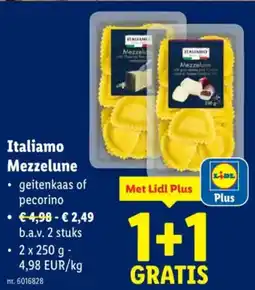 Lidl Italiamo Mezzelune aanbieding