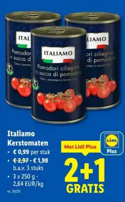 Lidl Italiamo Kerstomaten aanbieding