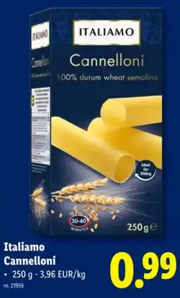 Lidl Italiamo Cannelloni aanbieding
