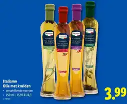 Lidl Italiamo Olie met kruiden aanbieding