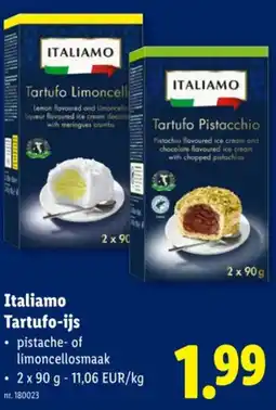Lidl Italiamo Tartufo-ijs aanbieding