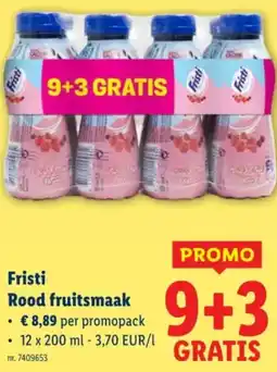 Lidl Fristi Rood fruitsmaak aanbieding