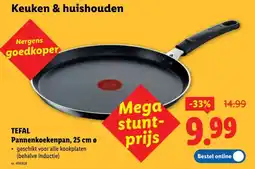 Lidl Tefal Pannenkoekenpan, 25 cm ø aanbieding