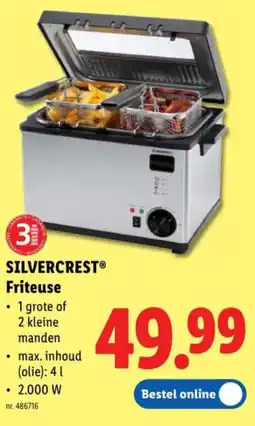 Lidl Silvercrest Friteuse aanbieding