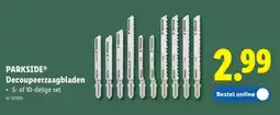 Lidl Parkside Decoupeerzaagbladen aanbieding