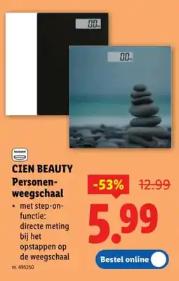 Lidl Cien beauty Personen- weegschaal aanbieding