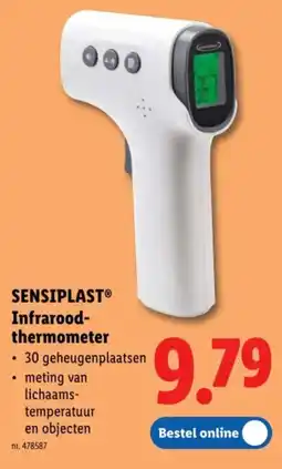 Lidl Sensiplast infrarood thermometer aanbieding