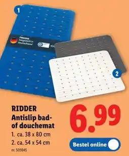 Lidl Ridder antislip bad of douchemat aanbieding