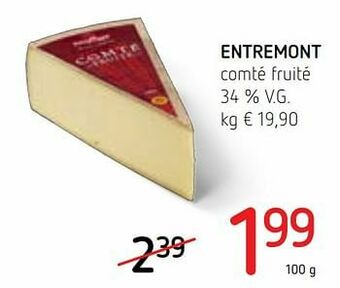 Spar Colruyt Entremont comté fruité aanbieding