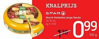 Spar Colruyt Noord-hollandse jonge gouda aanbieding