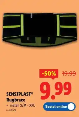 Lidl Sensiplast rugbrace aanbieding