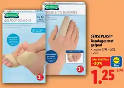 Lidl Sensiplast Bandages met gelpad aanbieding