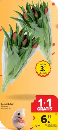 Carrefour Market Boeket tulpen aanbieding