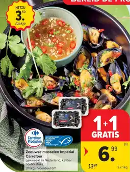 Carrefour Market Zeeuwse mosselen Impérial aanbieding