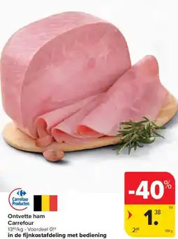 Carrefour Market Ontvette ham aanbieding