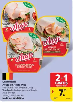 Carrefour Market Aoste en Aoste Plus Charcuterie aanbieding