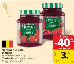 Carrefour Market Materne Confituur en gelei aanbieding