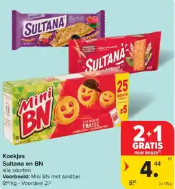 Carrefour Market Sultana en BN Koekjes aanbieding