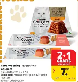 Carrefour Market Gourmet Kattenvoeding Revelations aanbieding