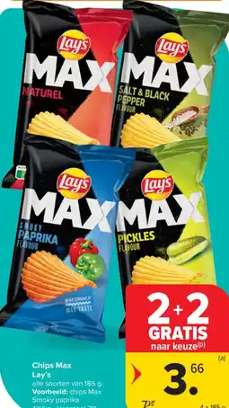 Carrefour Market Lay's Chips Max aanbieding