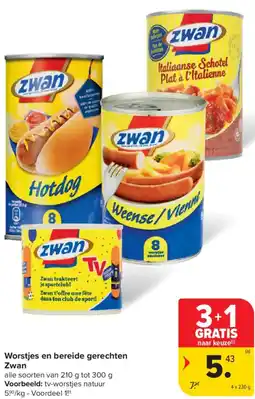 Carrefour Market Zwan Worstjes en bereide gerechten aanbieding