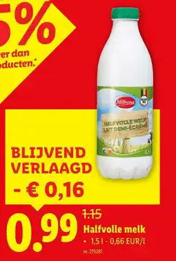Lidl Halfvolle melk aanbieding