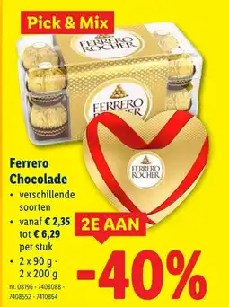 Lidl Chocolade aanbieding