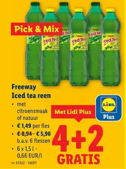 Lidl Iced tea reen aanbieding