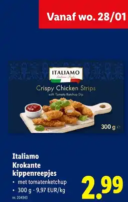Lidl Krokante kippenreepjes aanbieding