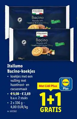 Lidl Bacino-koekjes aanbieding