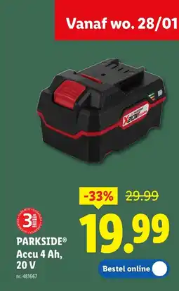 Lidl Accu 4 Ah, 20 V aanbieding