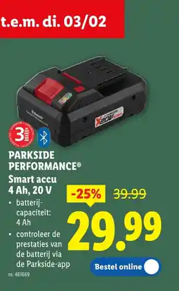 Lidl Smart acси 4 Ah, 20 V aanbieding